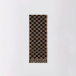 Severi darling Scarf Sciarpa Monogram Marrone Brown Lana Wool Cashmere Made in Italy