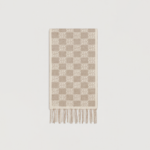Severi Darling Monogram Checkerboard Knit Scarf